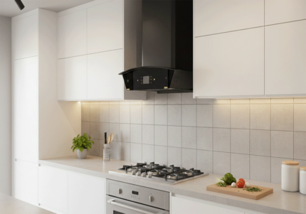 Designer Kitchen Chimney With Cassette Filter Touch Control